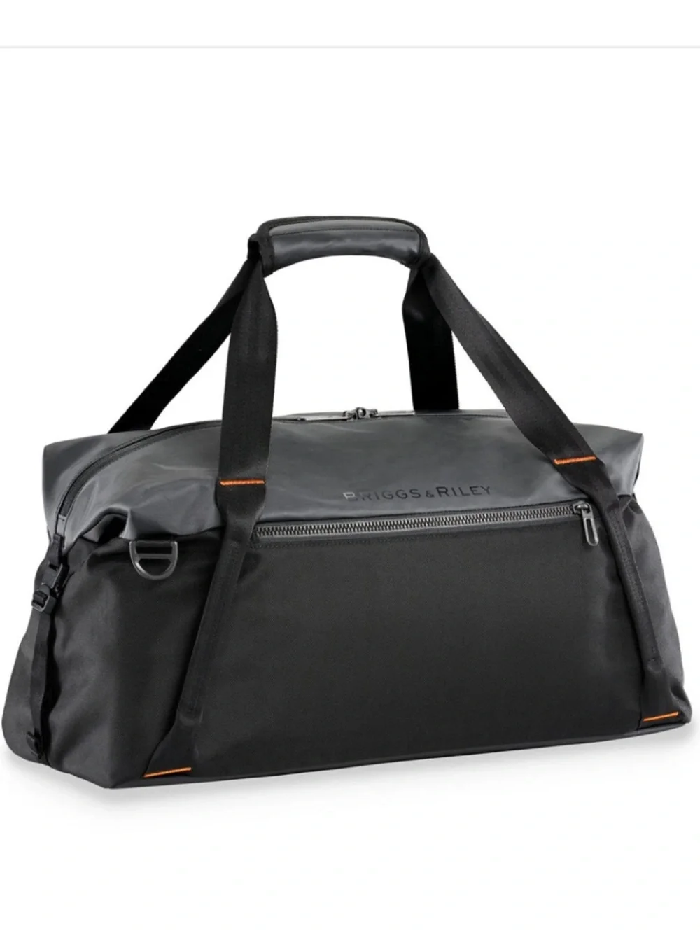 Briggs & Riley ZDX CARGO CROSSBODY Black and Gray Duffel Bag SATCHEL